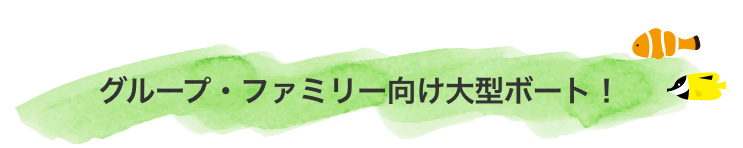 グループ・ファミリー向け大型ボート!